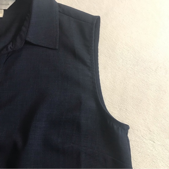 Christopher & Banks women’s blouse sleeveless button down Sz S color blue V-Neck - Picture 12 of 12